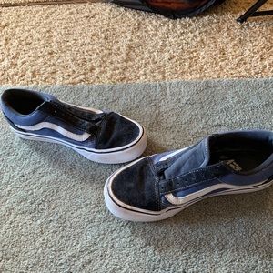 Blue & White Old Skool Vans